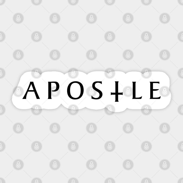 Apostle (Black) Sticker by TheUnseenPeril